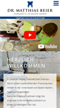 Mobile Screenshot of praxis-dr-beier.de